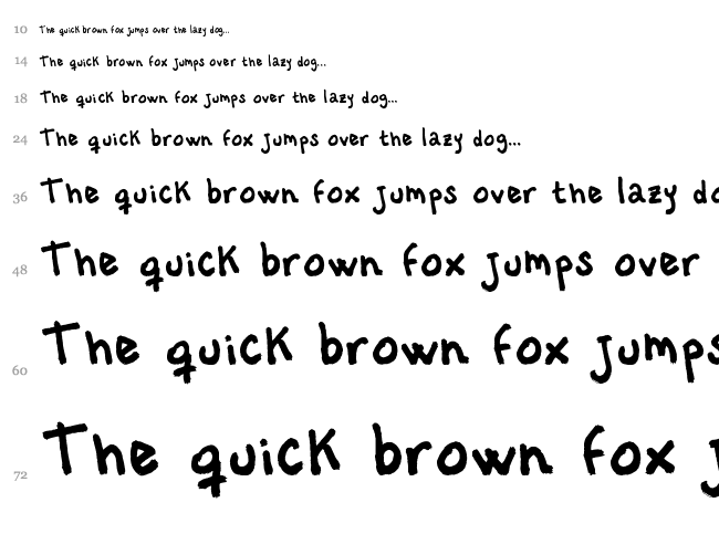 Vastorga Bold Letter font waterfall